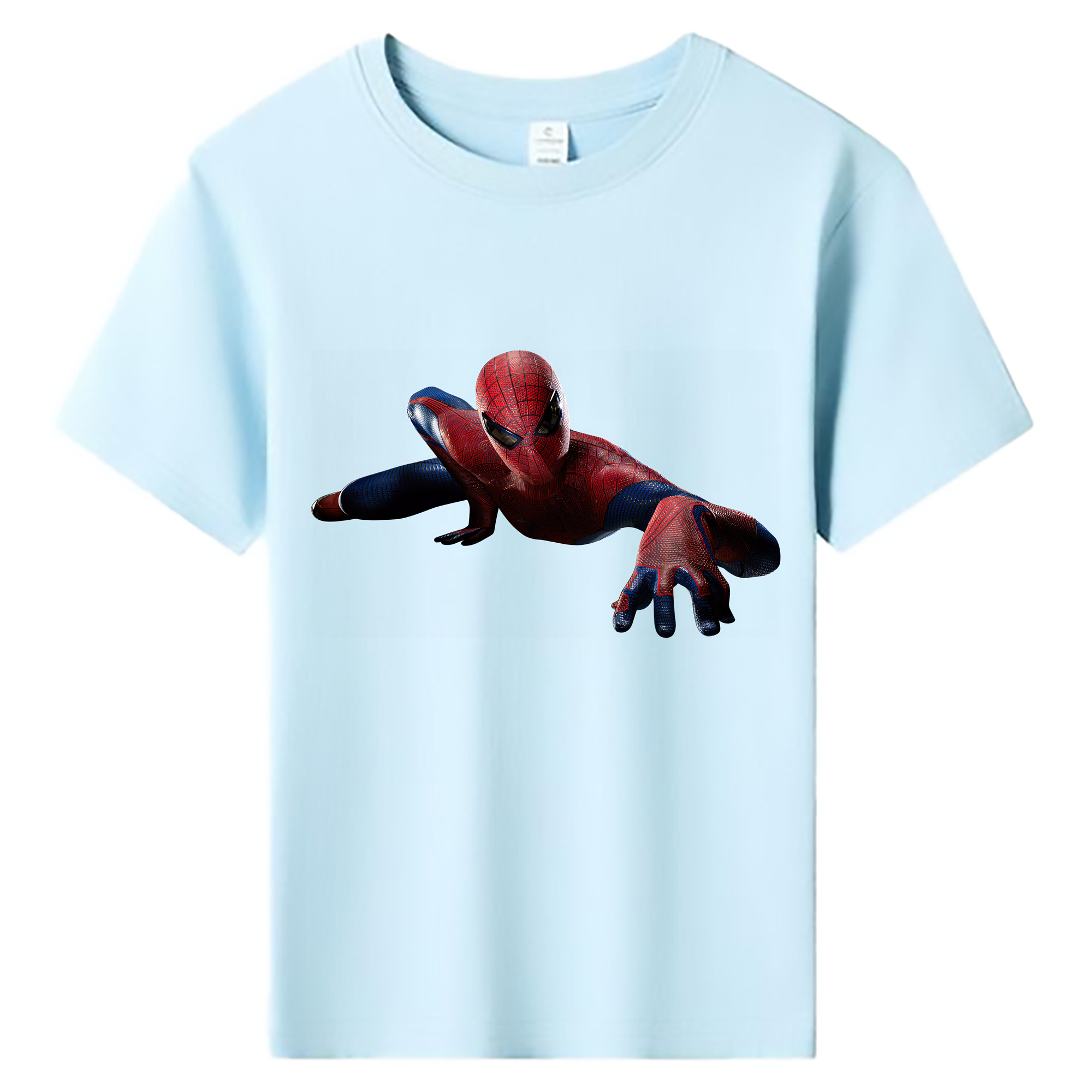 （画像用） Spider Man スパイダーマン 綿100％キッズTシャツ（フロントプリント）